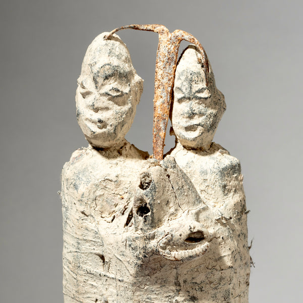 A FASCINATING BOUND COUPLE , EWE TRIBE POWER OBJECT ( No 4410)