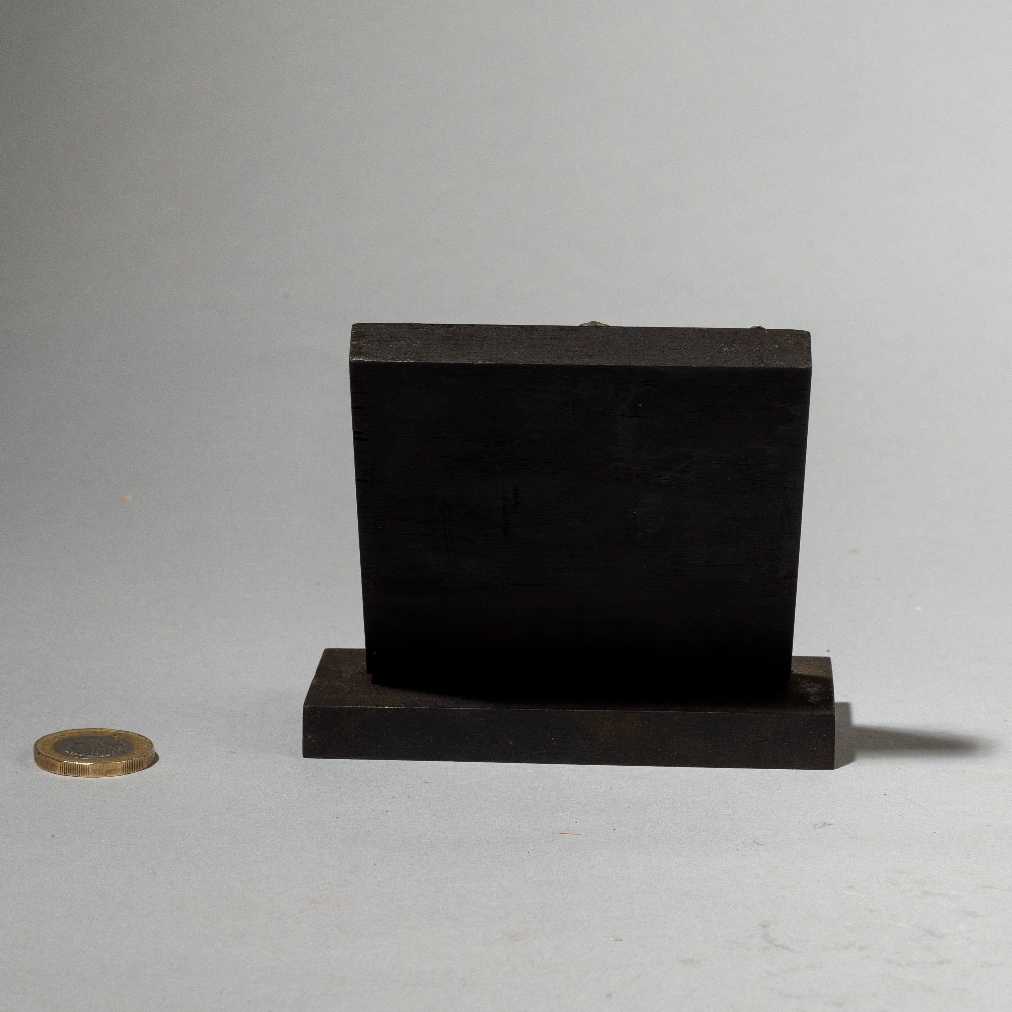 A BRONZE CAST JESUS ON STAND FROM NORTH AFRICA  (No 4439 )