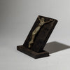 A BRONZE CAST JESUS ON STAND FROM NORTH AFRICA  (No 4439 )
