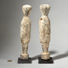 A ROMANTIC PAIR OF EWE TRIBE ALTAR FIGURES ( No 4379 )
