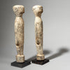 A ROMANTIC PAIR OF EWE TRIBE ALTAR FIGURES ( No 4379 )