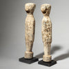 A ROMANTIC PAIR OF EWE TRIBE ALTAR FIGURES ( No 4379 )