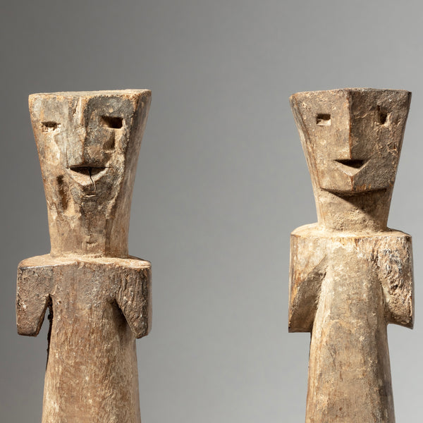 A LIKEABLE PAIR OF CUBIST ADAN ANCESTOR FIGURES, GHANA, W. AFRICA( No 1846) (Copy)