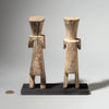 A LIKEABLE PAIR OF CUBIST ADAN ANCESTOR FIGURES, GHANA, W. AFRICA( No 1846) (Copy)