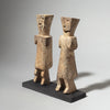 A LIKEABLE PAIR OF CUBIST ADAN ANCESTOR FIGURES, GHANA, W. AFRICA( No 1846) (Copy)