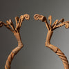 A SCULPTURAL IRON TORQUE CURRENCY CAMEROON, WEST AFRICA ( No 4319 )