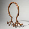 A SCULPTURAL IRON TORQUE CURRENCY CAMEROON, WEST AFRICA ( No 4319 )