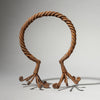 A SCULPTURAL IRON TORQUE CURRENCY CAMEROON, WEST AFRICA ( No 4319 )