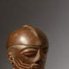 AN ANTIQUE OGBONI BRONZE BUST , YORUBA TRIBE NIGERIA W AFRICA (No 4437 )