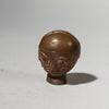 AN ANTIQUE OGBONI BRONZE BUST , YORUBA TRIBE NIGERIA W AFRICA (No 4437 )