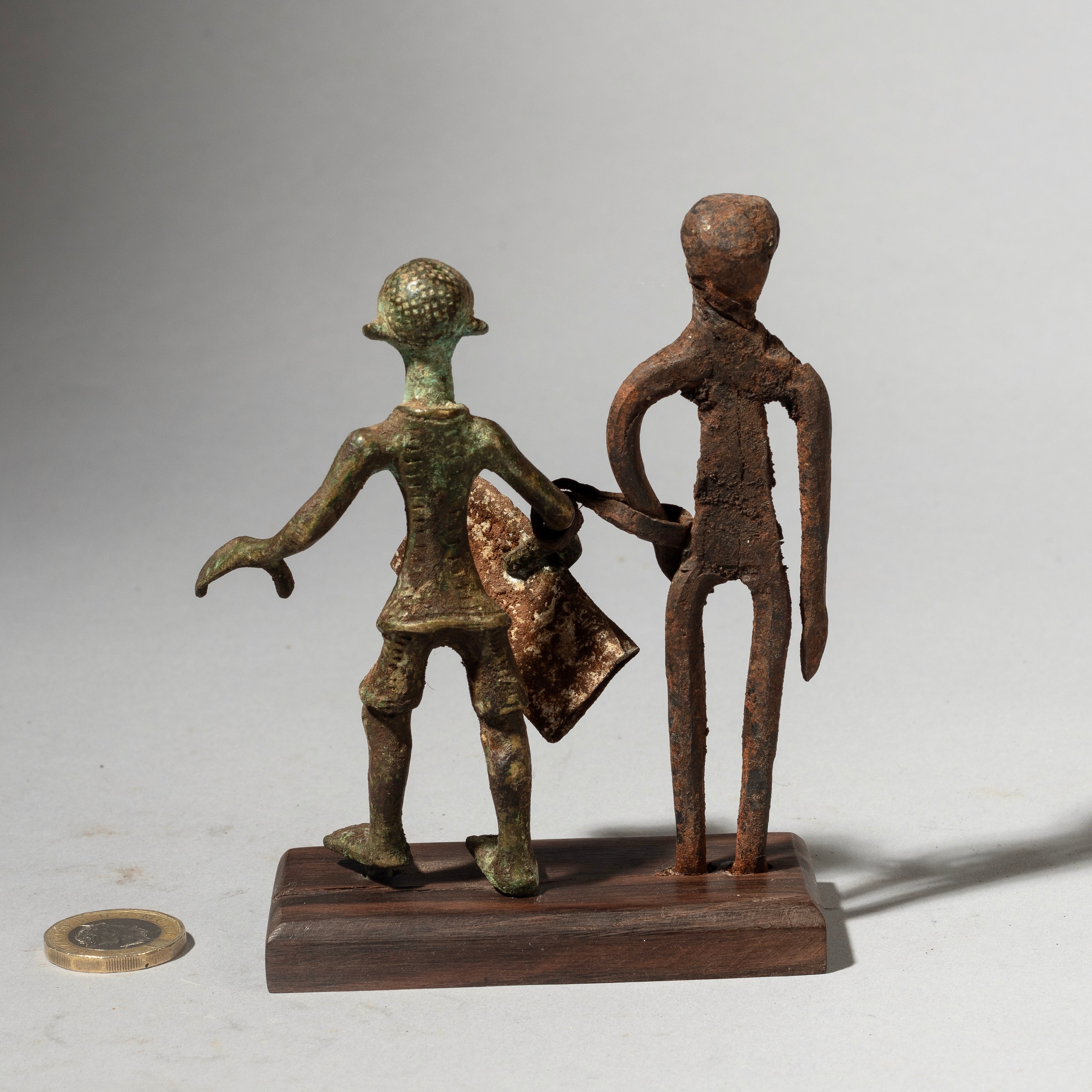 A DETAILED FON TRIBE BRONZE ASSEMBLAGE , BENIN ( No 4374 )