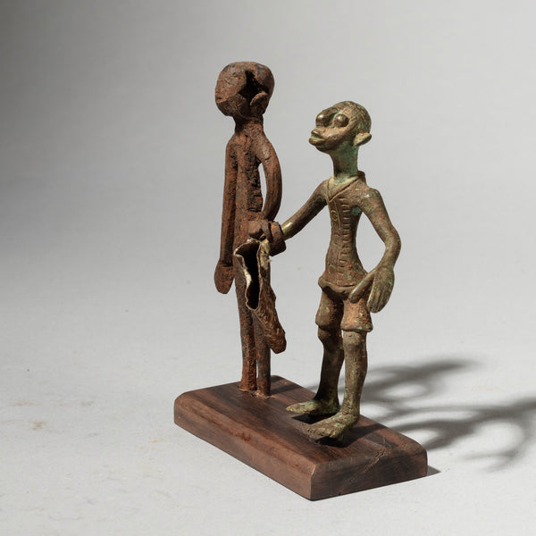 A DETAILED FON TRIBE BRONZE ASSEMBLAGE , BENIN ( No 4374 )