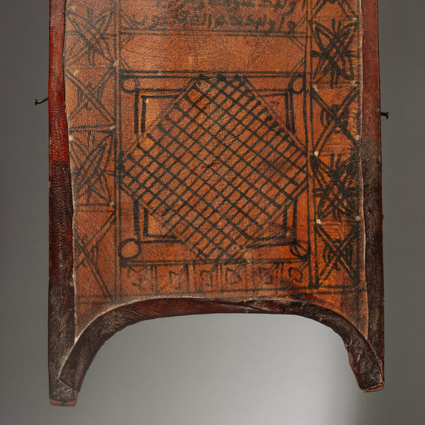 A MAGIC SQUARE WRITING BOARD FROM HAUSA TRIBE NIGERIA ( No 4385 )