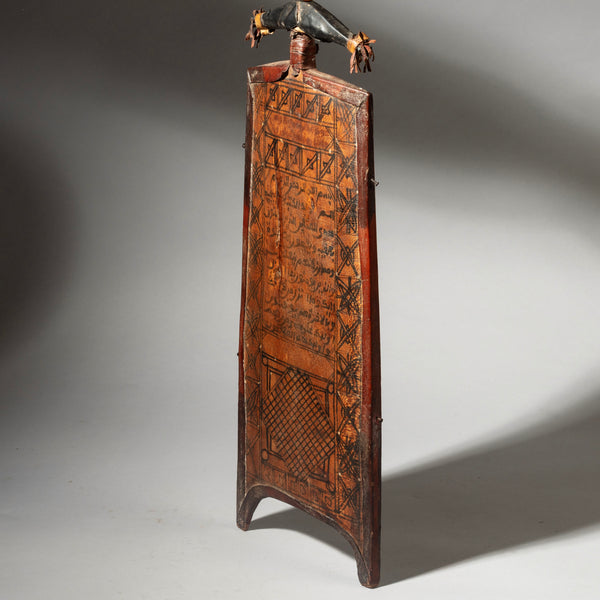 A MAGIC SQUARE WRITING BOARD FROM HAUSA TRIBE NIGERIA ( No 4385 )