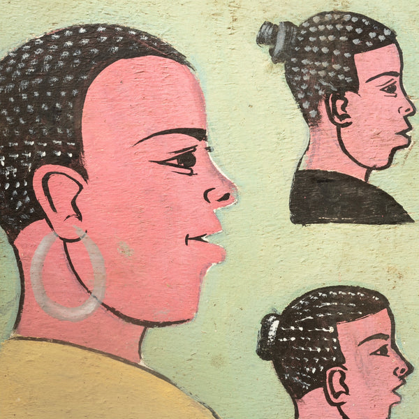 A PRETTY HAIRDRESSERS BOARD, WEST AFRICA ( No 4422)