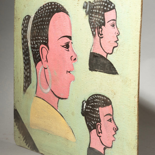 A PRETTY HAIRDRESSERS BOARD, WEST AFRICA ( No 4422)