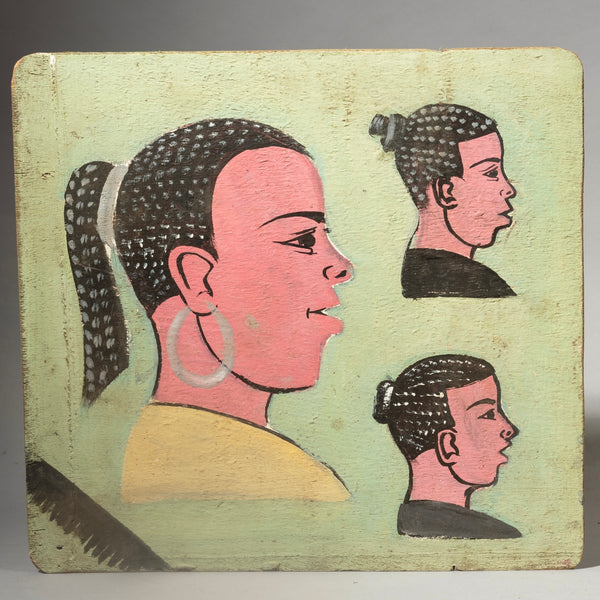 A PRETTY HAIRDRESSERS BOARD, WEST AFRICA ( No 4422)