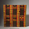 AN IMPACTFUL  MOUNTED   TEXTILE, ASHANTI  TRIBE  ( No 4413 )
