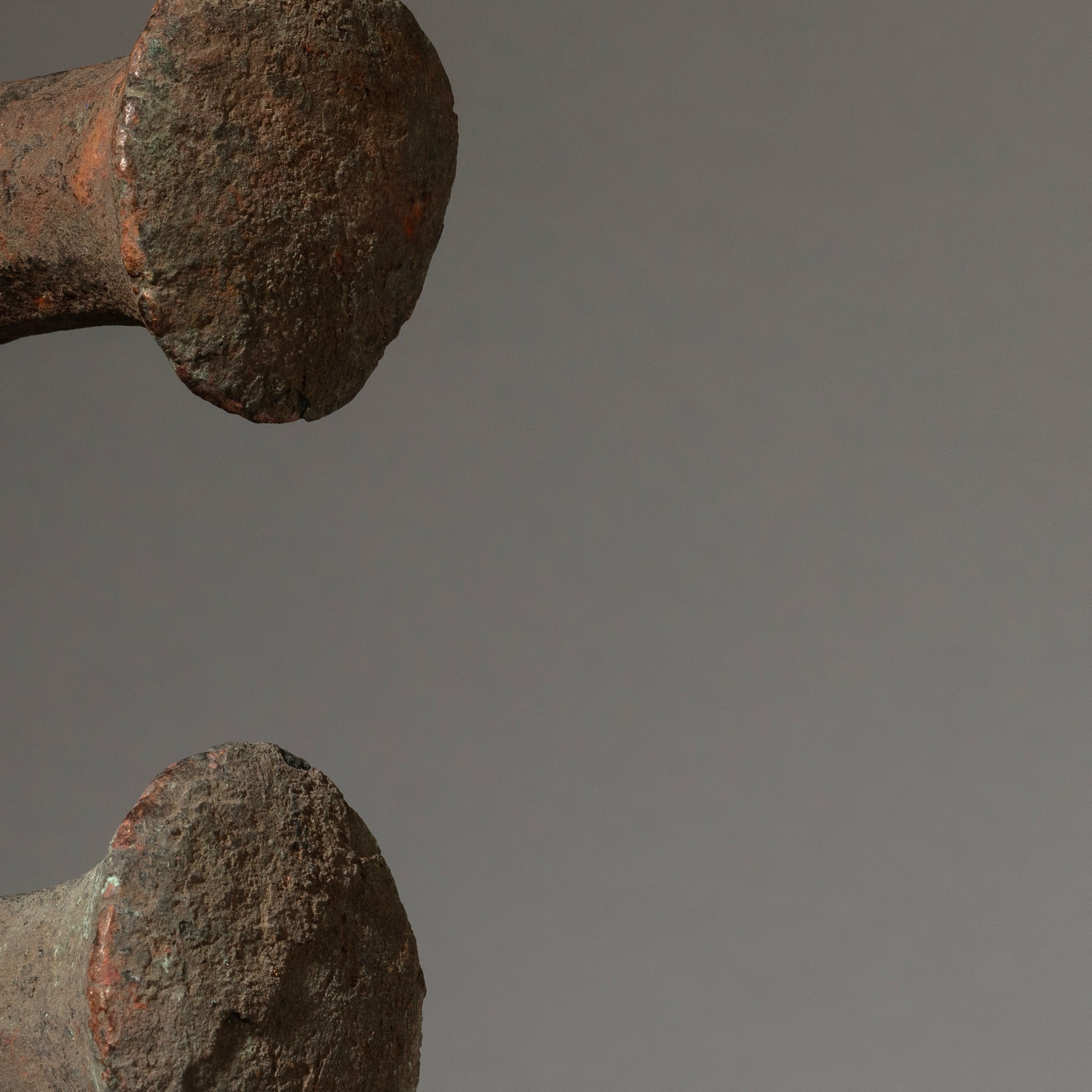 A HEAVY COPPER ANKLET CURRENCY, YORUBA TRIBE OF NIGERIA ( No 4474 )