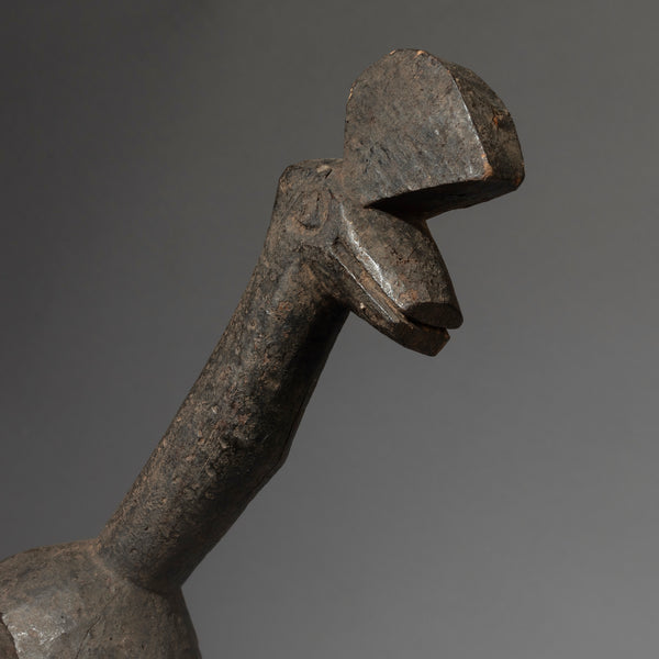A TALL CUBIST BIRD NATURE SPIRIT FROM THE LOBI PEOPLE OF BURKINA FASO ( No 4534)