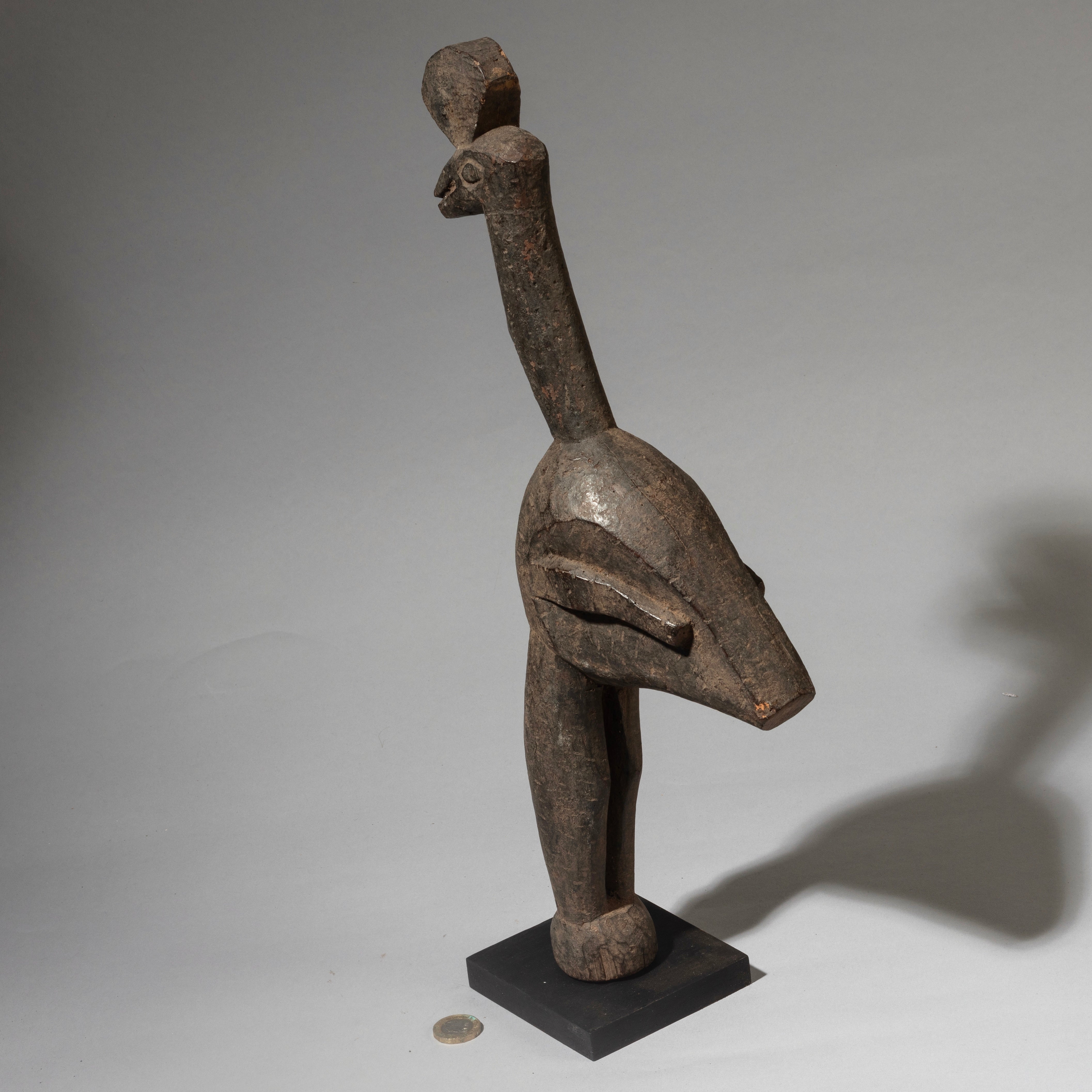 A TALL CUBIST BIRD NATURE SPIRIT FROM THE LOBI PEOPLE OF BURKINA FASO ( No 4534)
