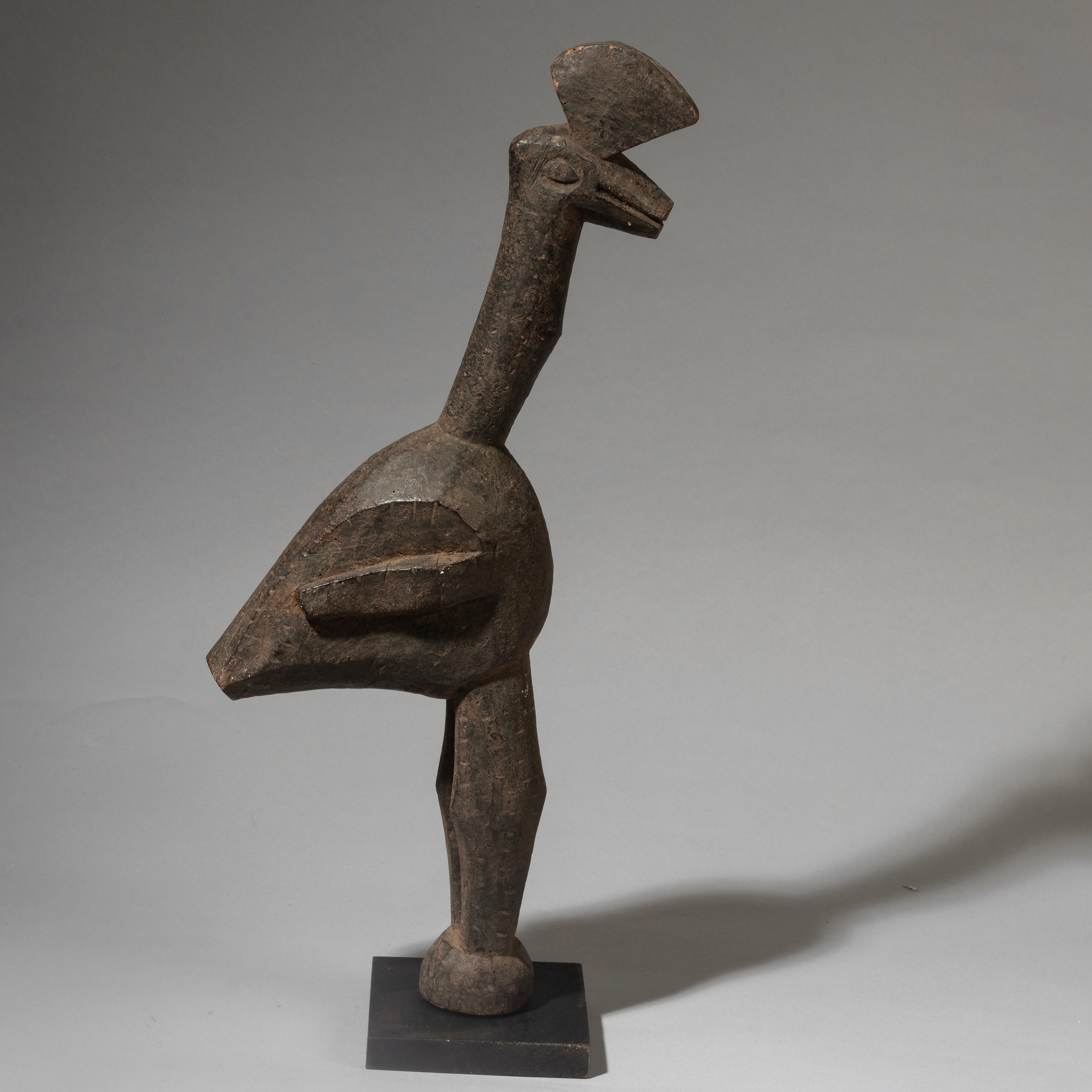 A TALL CUBIST BIRD NATURE SPIRIT FROM THE LOBI PEOPLE OF BURKINA FASO ( No 4534)
