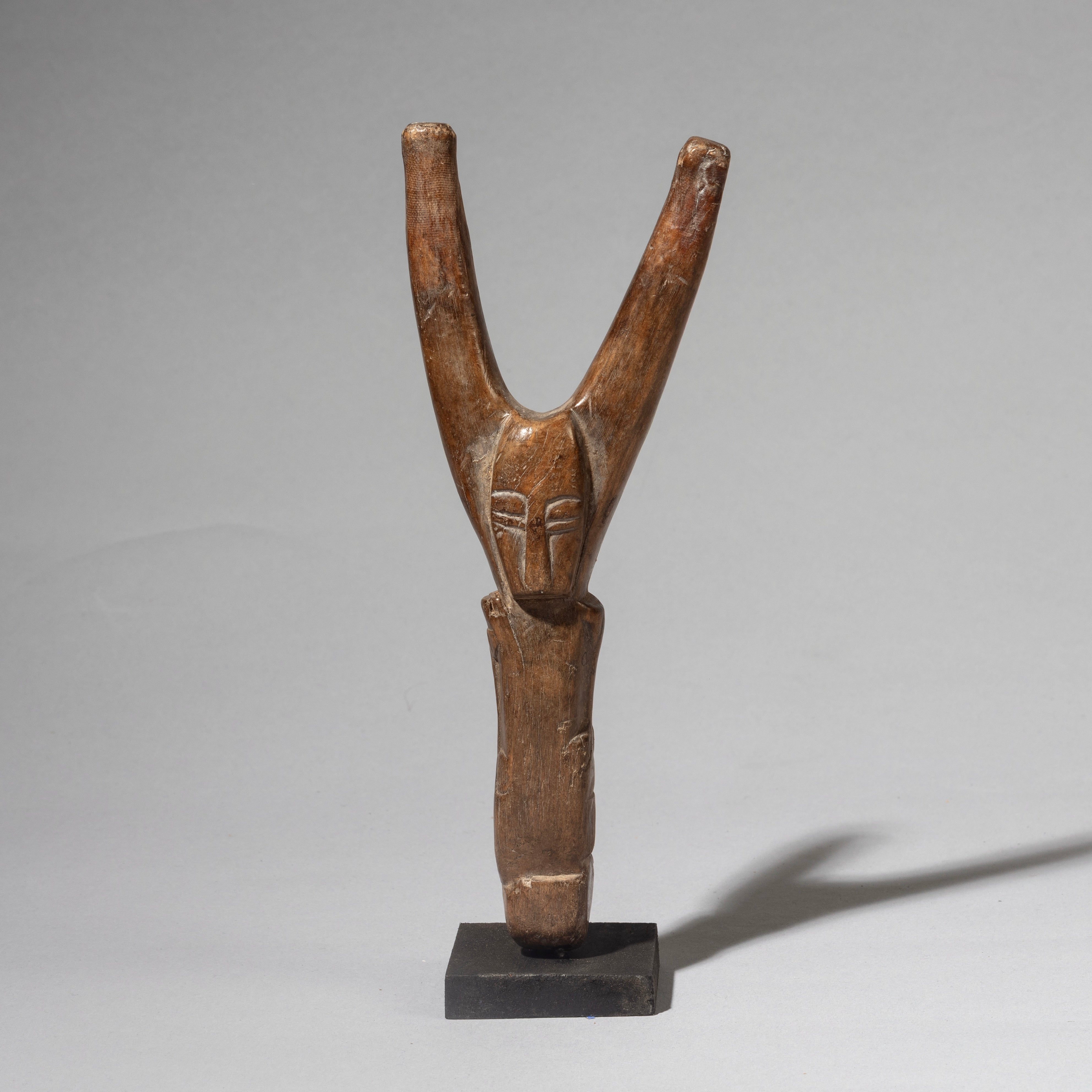 A WELL PATINATED BAULE TRIBE CATAPULT , IVORY COAST (  No 4460 )