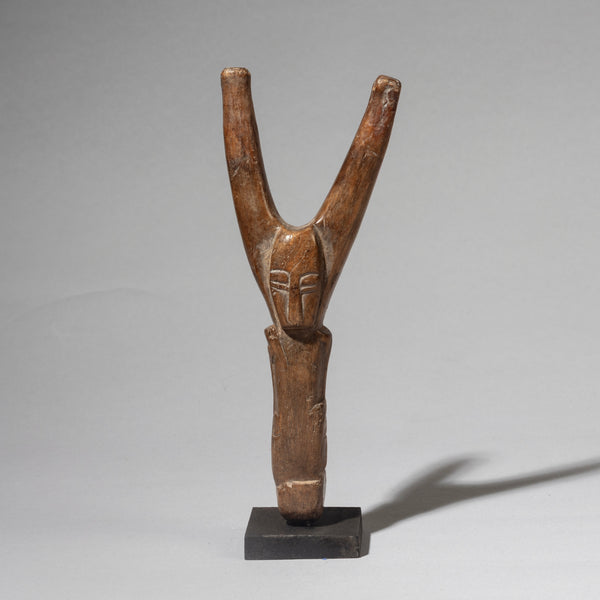 A WELL PATINATED BAULE TRIBE CATAPULT , IVORY COAST (  No 4460 )