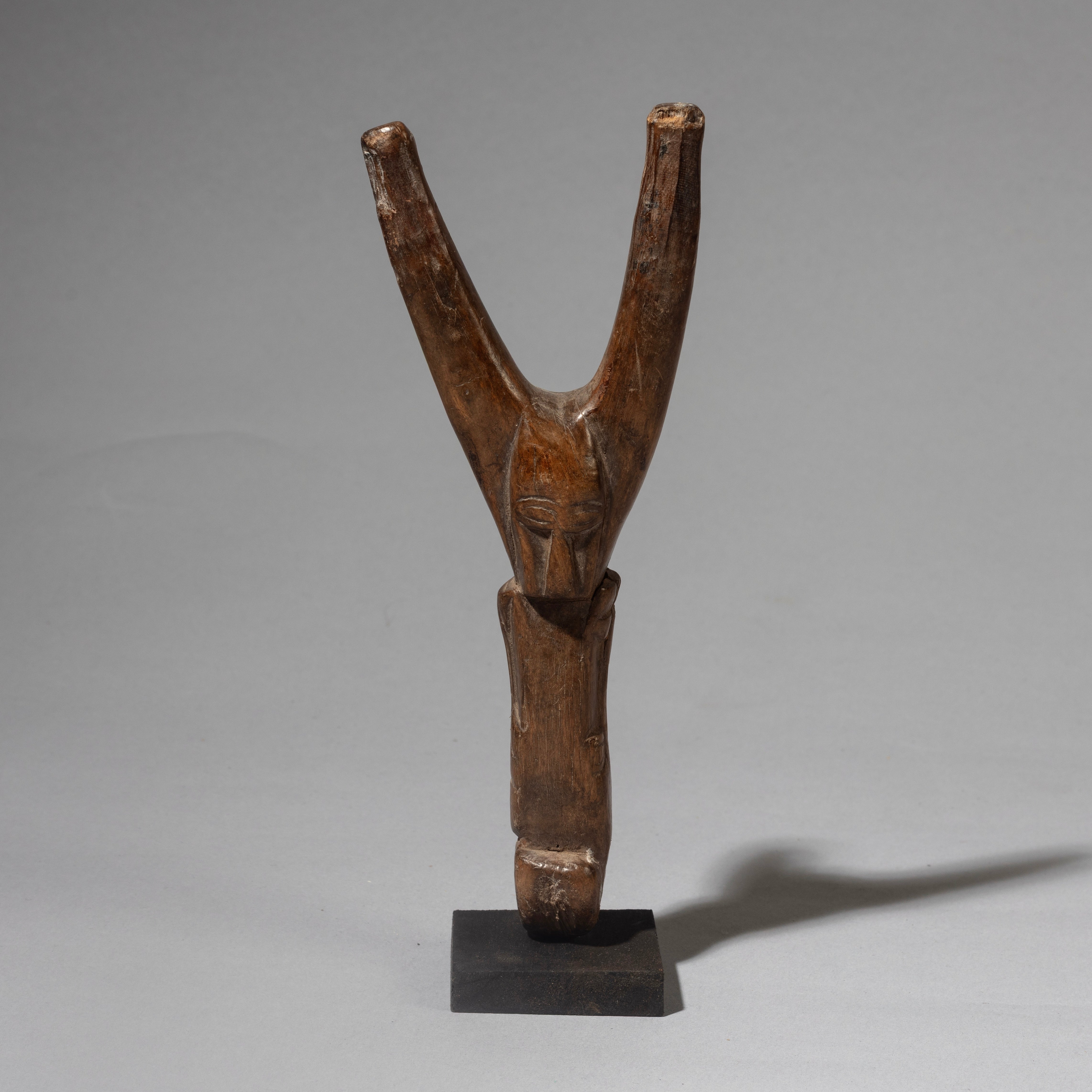 A WELL PATINATED BAULE TRIBE CATAPULT , IVORY COAST (  No 4460 )