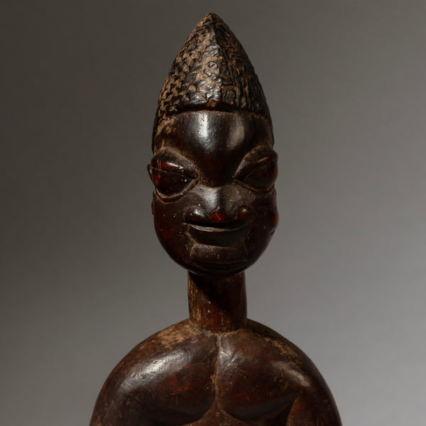 A FINE GLOSSY IBEJI  YORUBA TRIBE OF NIGERIA ( No 4494 )