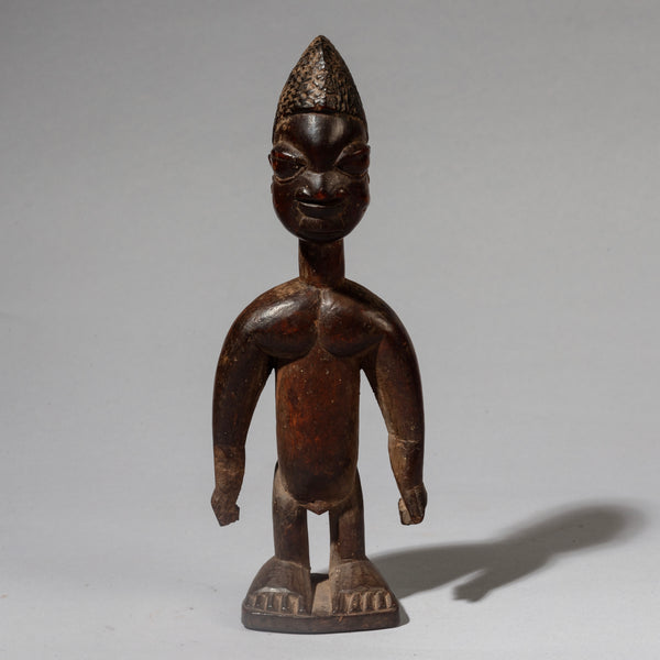 A FINE GLOSSY IBEJI  YORUBA TRIBE OF NIGERIA ( No 4494 )