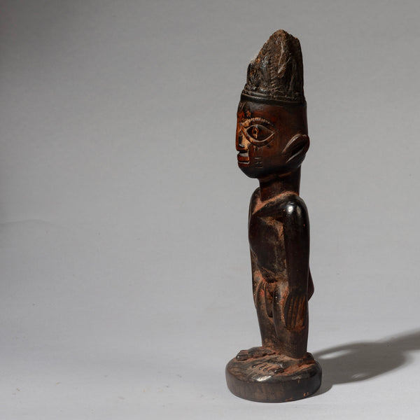 A ENCRUSTED IBEJI  YORUBA TRIBE OF NIGERIA EX UK COLLECTION  ( No 4496 )