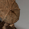 A LARGE CHIEF ASSEMBLAGE WITH UMBRELLA HOLDER, METAL FON ALTAR FIGIRE FROM BENIN. ( No 4492)