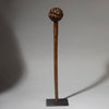 A RARE FORM 19THC - EARLY 1900 WOODEN KNOBKERRIE , FROM ZULU TRIBE OF SOUTH AFRICA EX UK COLL. ( No 4523 )