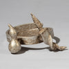 AN ALUMINIUM ARM BAND FROM THE FON TRIBE OF BENIN W.AFRICA( No 4504 )