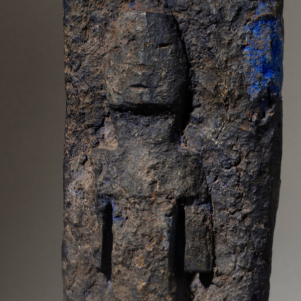 A RARE BLUE PIGMENT PLAQUE FETISH, EWE TRIBE GHANA  ( No 4524 )
