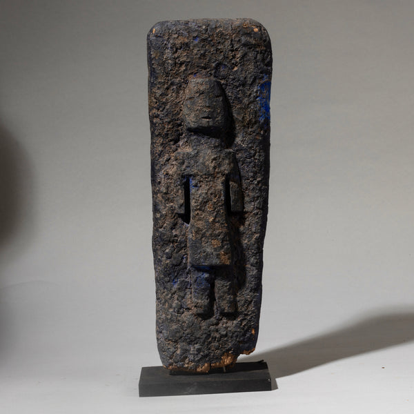 A RARE BLUE PIGMENT PLAQUE FETISH, EWE TRIBE GHANA  ( No 4524 )