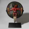 AN ADORABLE FIGURATIVE LID FROM THE YORUBA TRIBE NIGERIA ( No 4537)