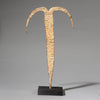 A PIGMENT ENCRUSTED IRON CRESCENT MOON FETISH FROM THE EWE TRIBE OF GHANA W.AFRICA ( No 4505 )