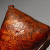 A WARMLY PATINATED ETHIOPIAN LEATHER HEADREST, WELL USED, GURAGE TRIBE, E AFRICA EX UK COLLECTION ( No 4518)