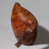 A WARMLY PATINATED ETHIOPIAN LEATHER HEADREST, WELL USED, GURAGE TRIBE, E AFRICA EX UK COLLECTION ( No 4518)