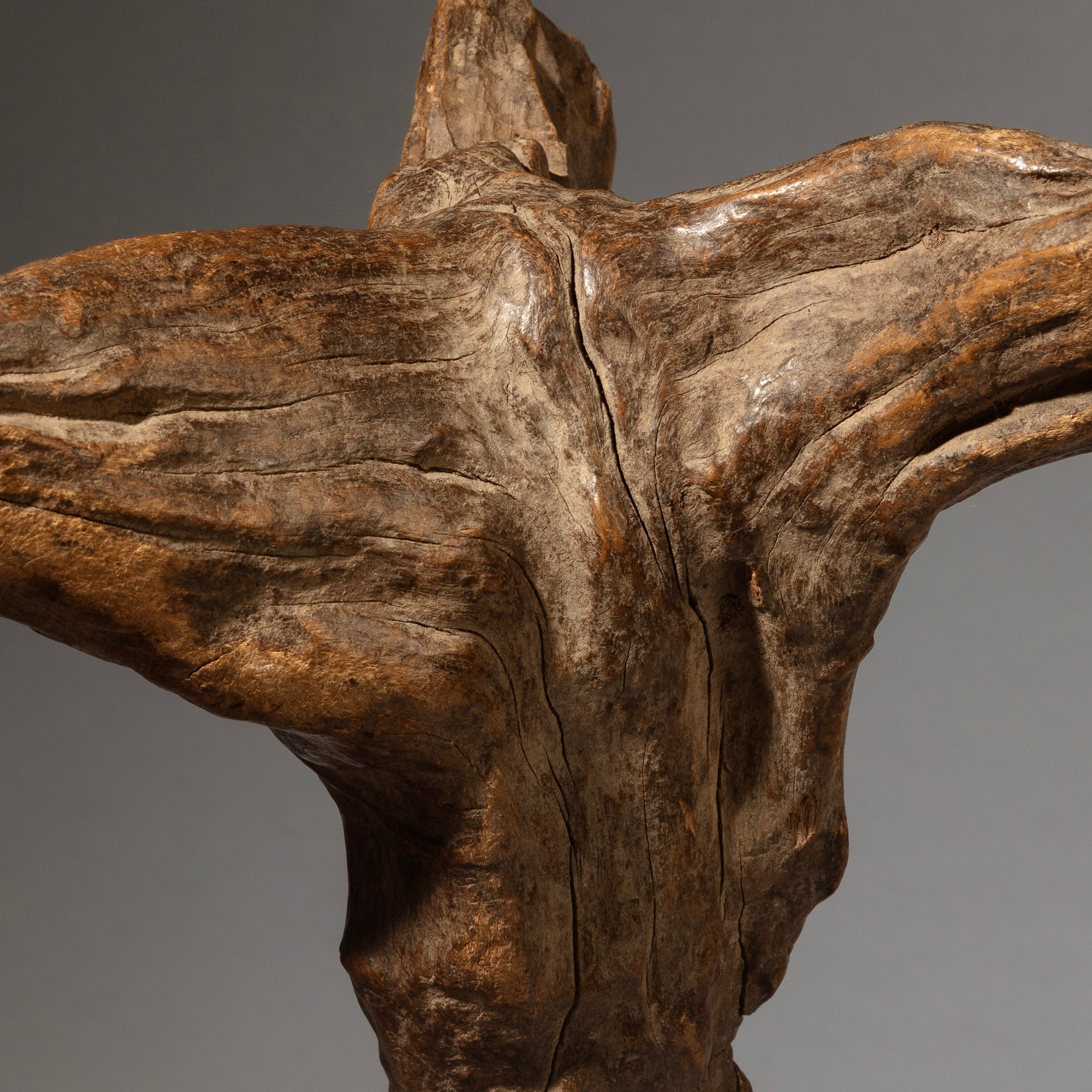 AN EXQUISITELY PATINATED DOGON NATURE SPIRIT FROM MALI ( No 4533 )
