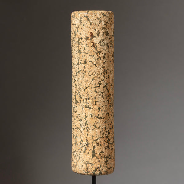 THE LARGEST +PRETTIEST ANCIENT STONE BEAD FROM DOGON TRIBE OF MALI W.AFRICA ( No 4528 )