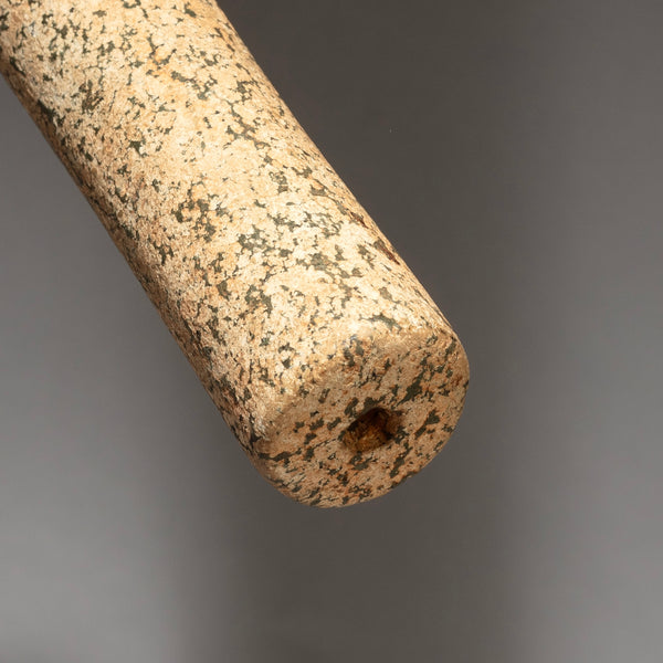 THE LARGEST +PRETTIEST ANCIENT STONE BEAD FROM DOGON TRIBE OF MALI W.AFRICA ( No 4528 )