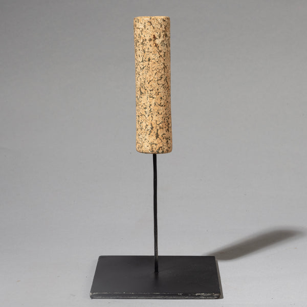 THE LARGEST +PRETTIEST ANCIENT STONE BEAD FROM DOGON TRIBE OF MALI W.AFRICA ( No 4528 )