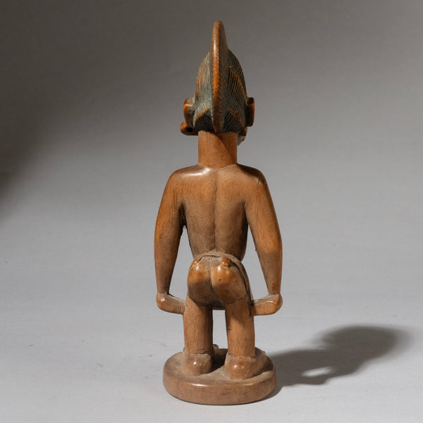 A FINE OLD  IBEJI, EX UK COLL. YORUBA TRIBE OF NIGERIA ( No 4535 )