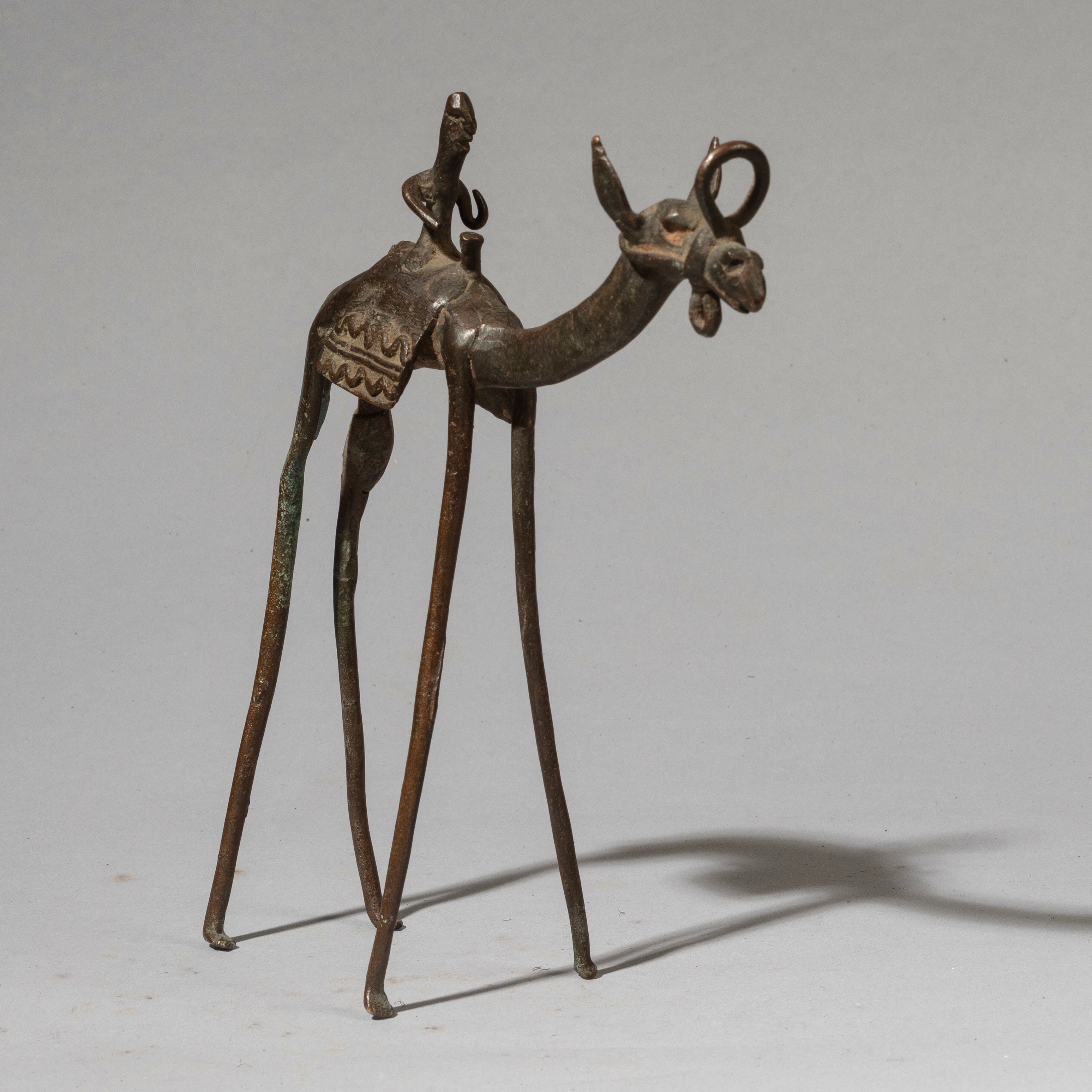 A LARGE BRONZE CAMEL , FON TRIBE OF BENIN ( No 4493 )