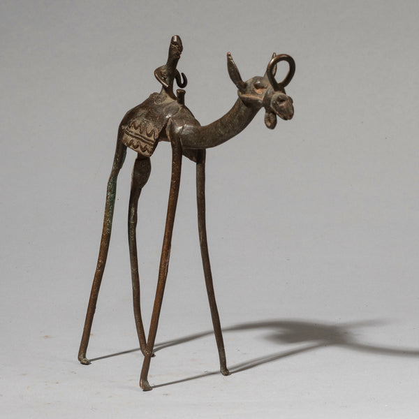 A LARGE BRONZE CAMEL , FON TRIBE OF BENIN ( No 4493 )