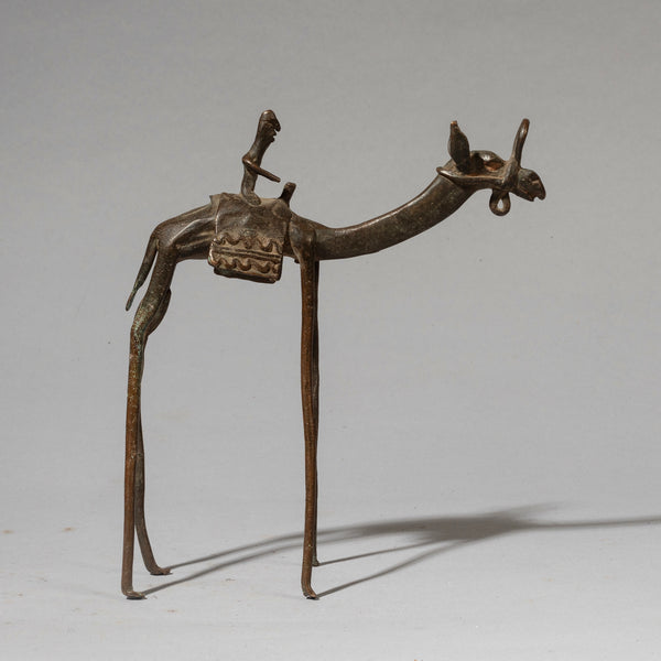 A LARGE BRONZE CAMEL , FON TRIBE OF BENIN ( No 4493 )