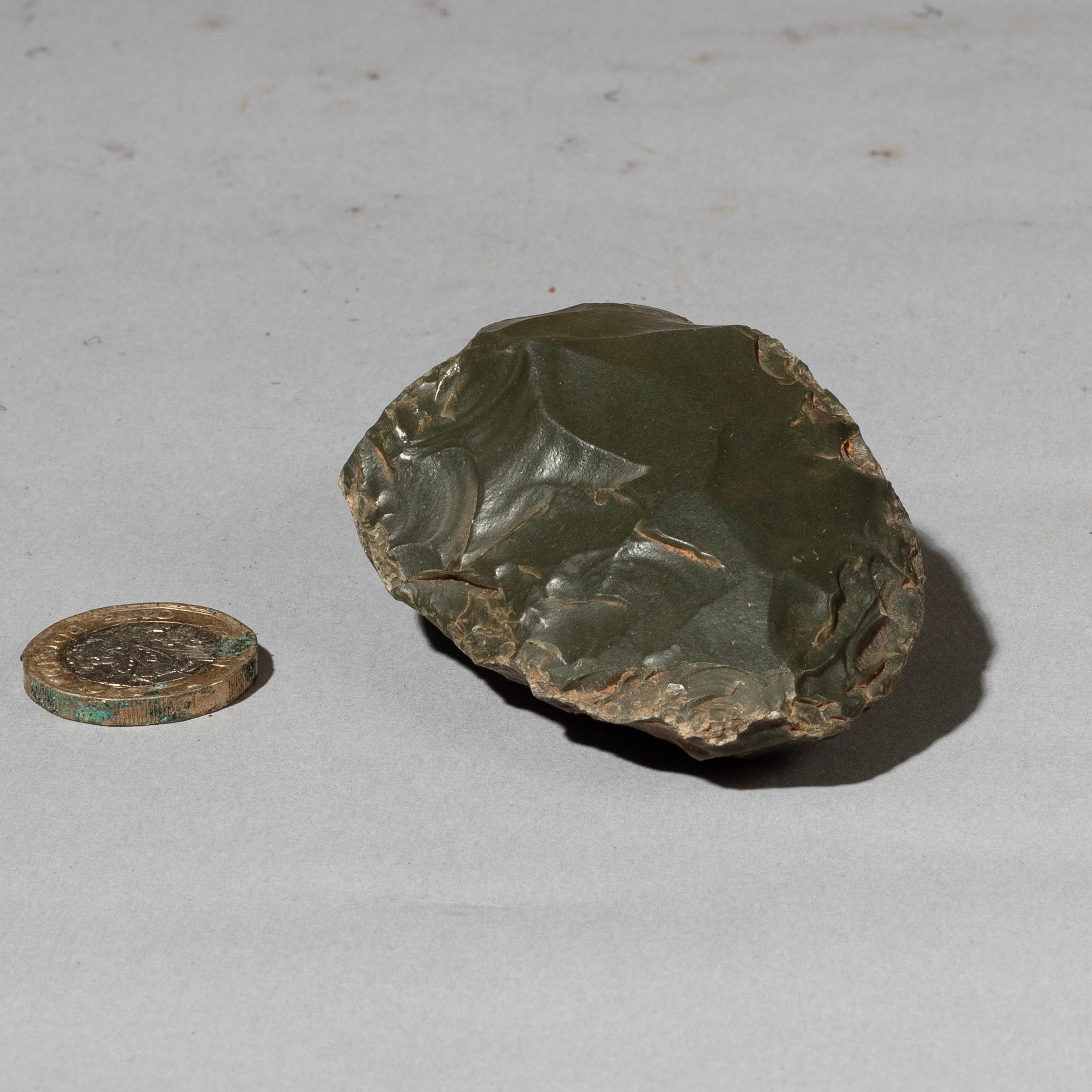 A GREEN GREY NEOLITHIC STONE TOOL FROM SAHARA ( No 4466 )